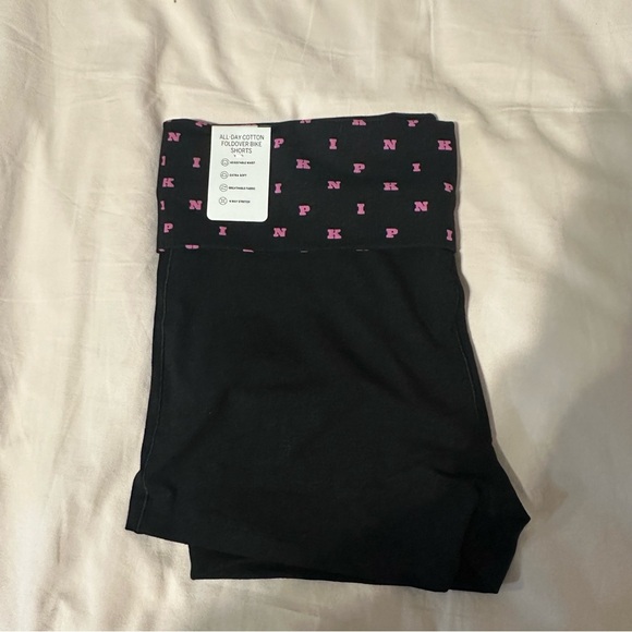 Y2K PINK Victoria Secret YOGA SHORTIE SHORTS - Picture 3 of 3